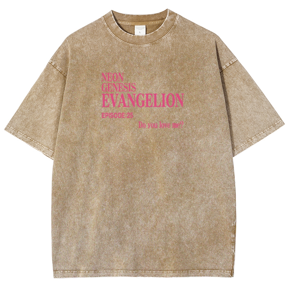 Neon Genesis Evangelion Unisex Fit Washed T-Shirt 2604003477