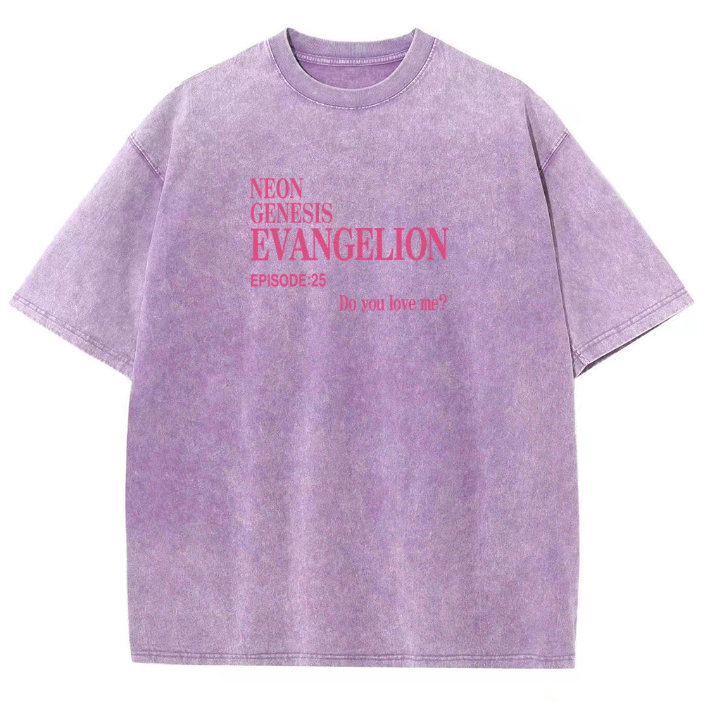 Neon Genesis Evangelion Unisex Fit Washed T-Shirt 2604003477
