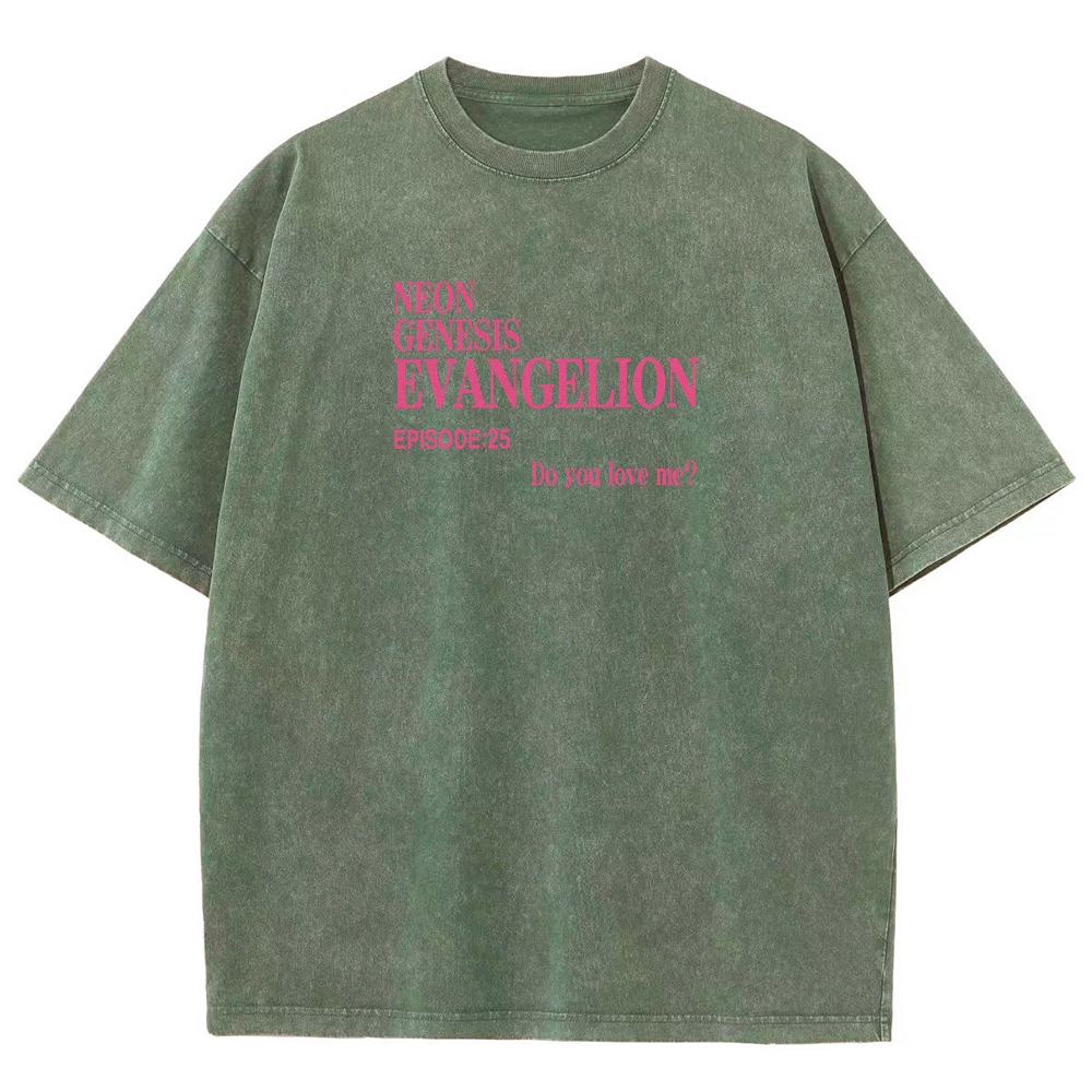 Neon Genesis Evangelion Unisex Fit Washed T-Shirt 2604003477