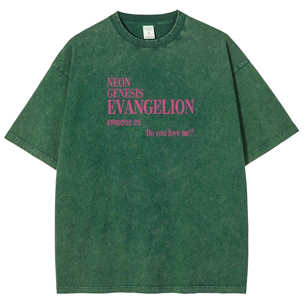 Neon Genesis Evangelion Unisex Fit Washed T-Shirt 2604003477