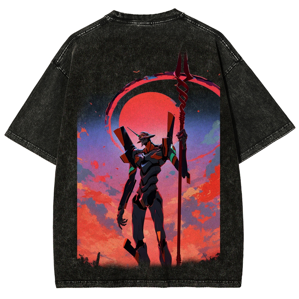 Neon Genesis Evangelion Unisex Fit Washed T-Shirt 2604003611