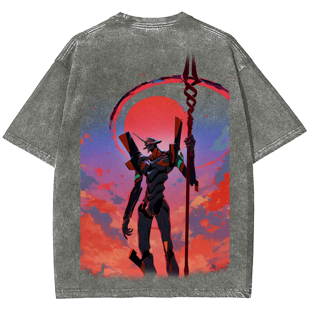 Neon Genesis Evangelion Unisex Fit Washed T-Shirt 2604003611