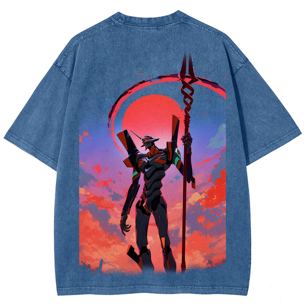 Neon Genesis Evangelion Unisex Fit Washed T-Shirt 2604003611