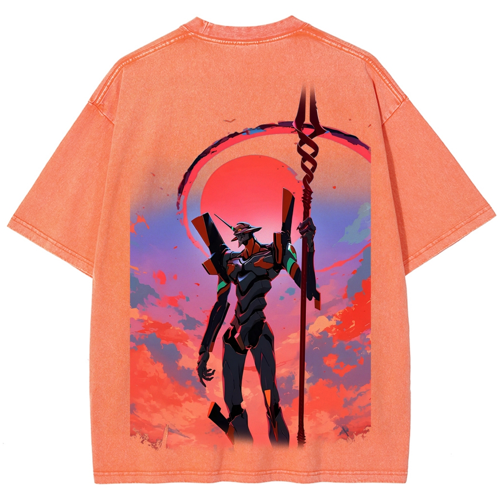Neon Genesis Evangelion Unisex Fit Washed T-Shirt 2604003611