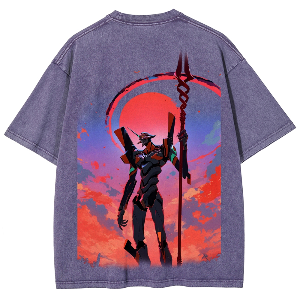 Neon Genesis Evangelion Unisex Fit Washed T-Shirt 2604003611