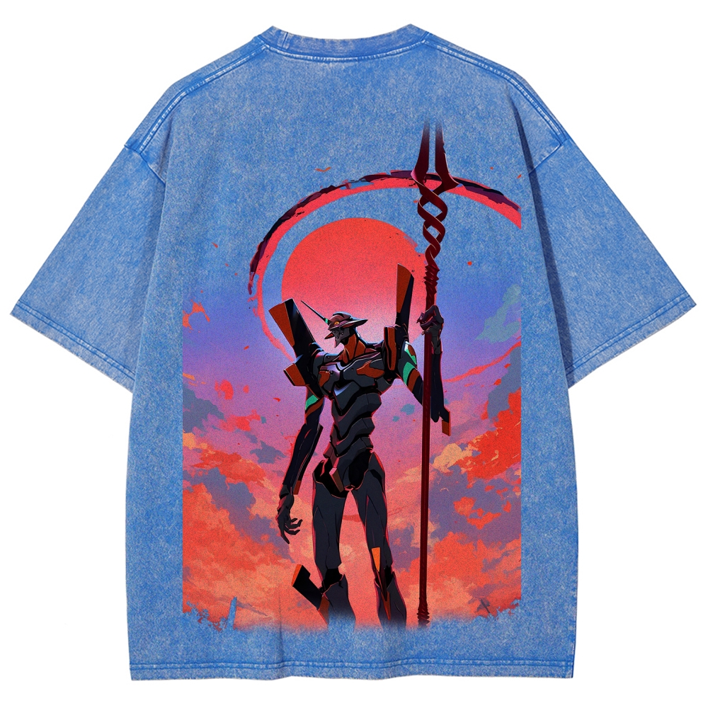 Neon Genesis Evangelion Unisex Fit Washed T-Shirt 2604003611