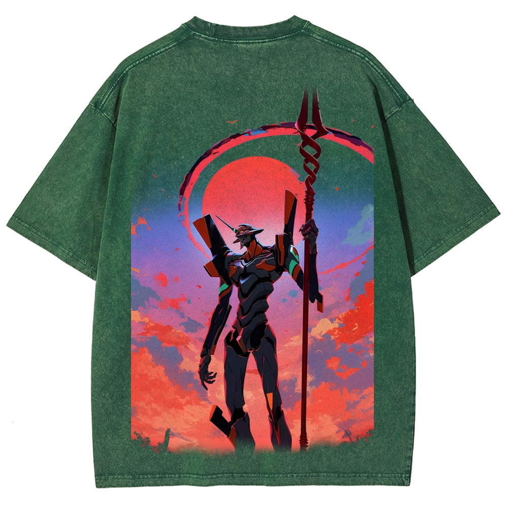Neon Genesis Evangelion Unisex Fit Washed T-Shirt 2604003611