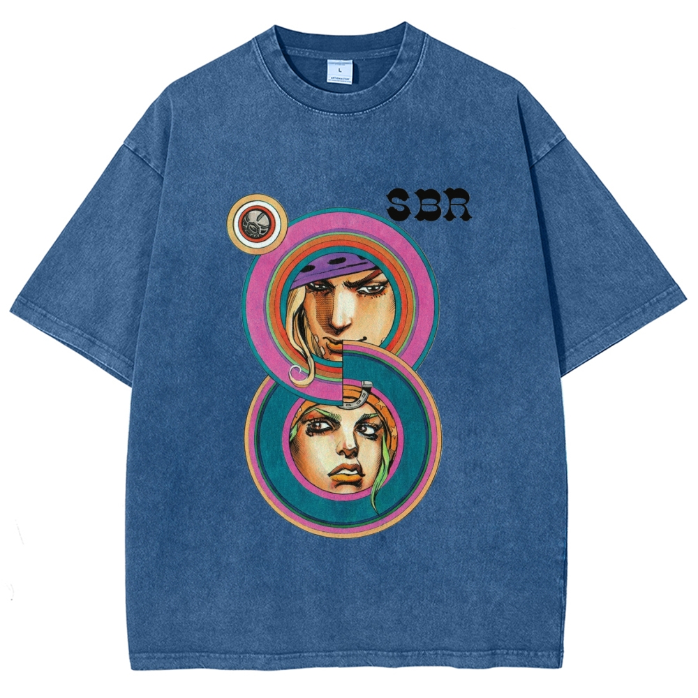 Jojo's Bizarre Adventure Unisex Fit Washed T-Shirt 2604004340