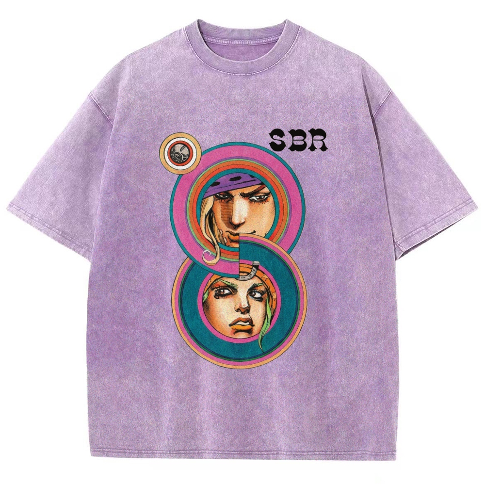 Jojo's Bizarre Adventure Unisex Fit Washed T-Shirt 2604004340