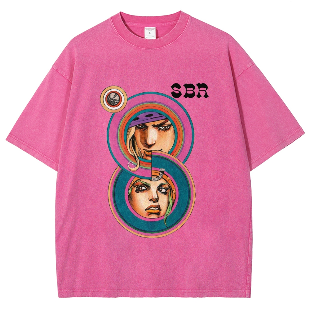 Jojo's Bizarre Adventure Unisex Fit Washed T-Shirt 2604004340