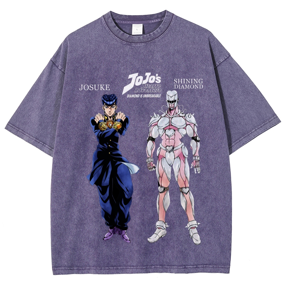 Jojo's Bizarre Adventure Unisex Fit Washed T-Shirt 2604004363