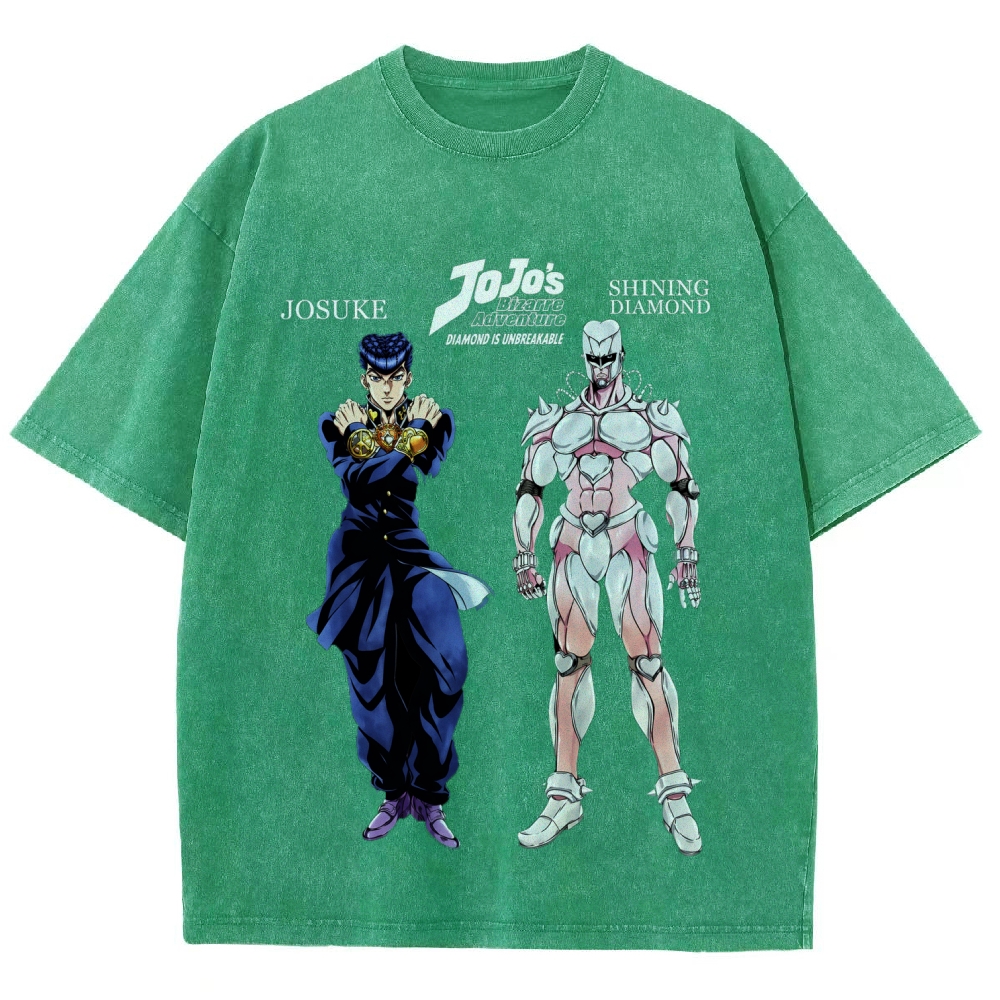 Jojo's Bizarre Adventure Unisex Fit Washed T-Shirt 2604004363