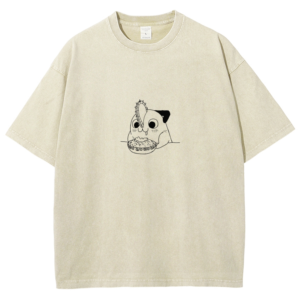 Chainsaw Man Unisex Fit Washed T-Shirt 2604004373