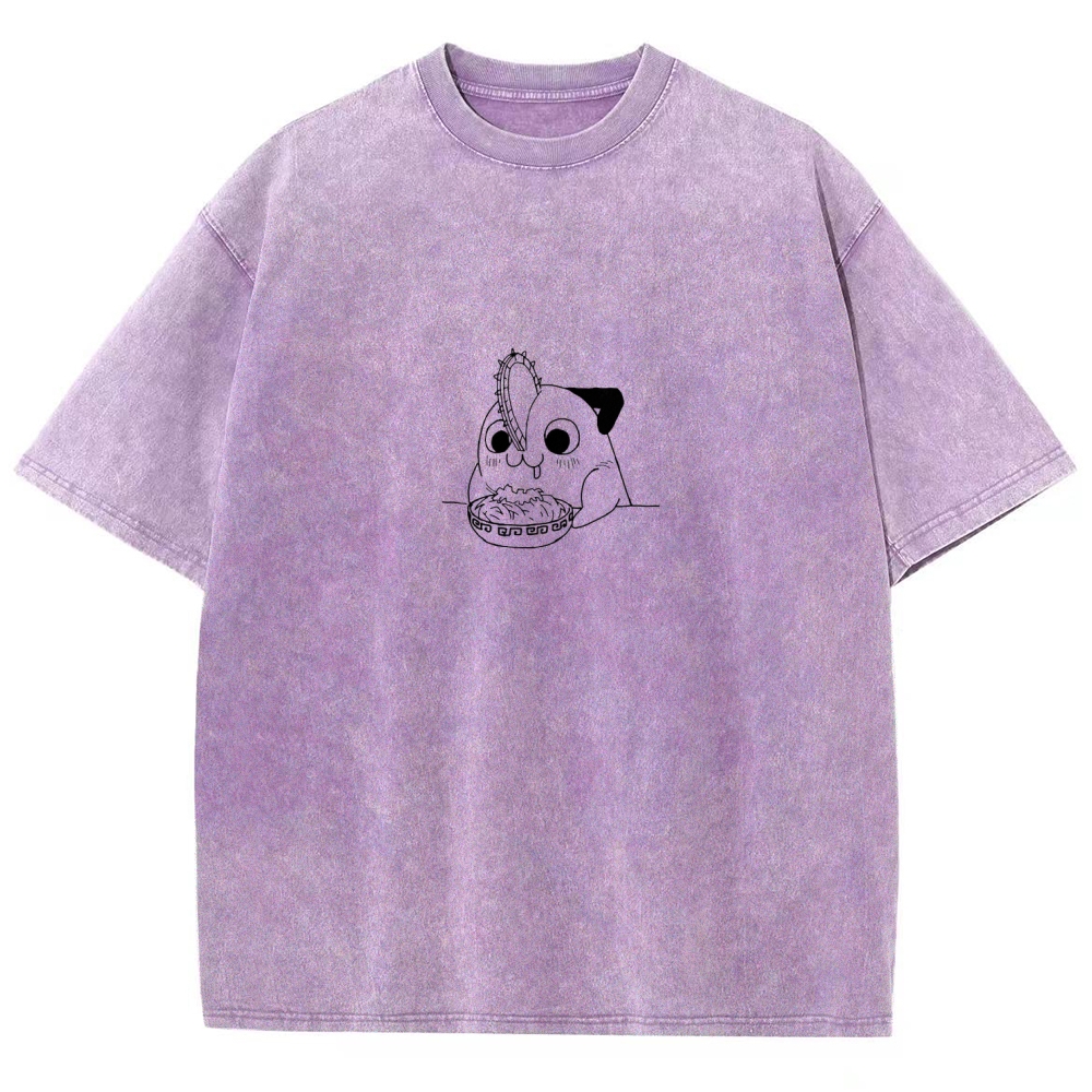 Chainsaw Man Unisex Fit Washed T-Shirt 2604004373