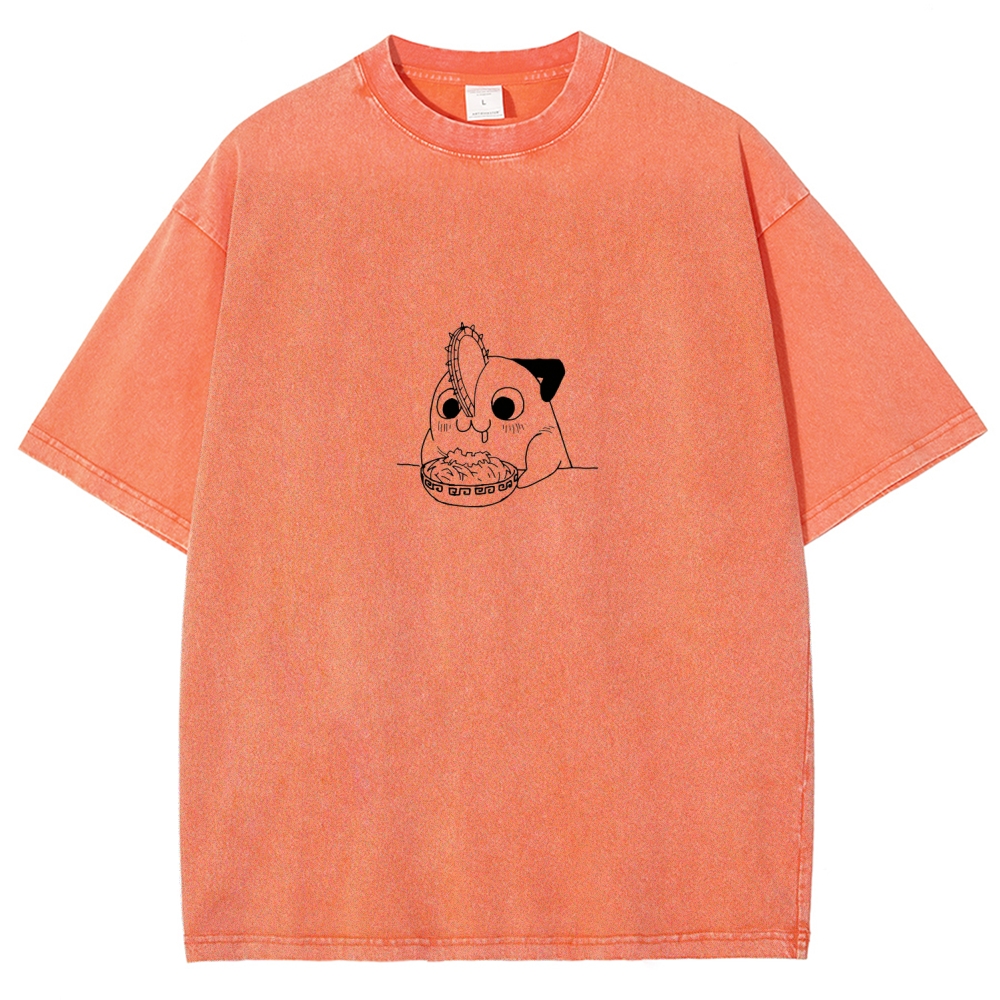 Chainsaw Man Unisex Fit Washed T-Shirt 2604004373