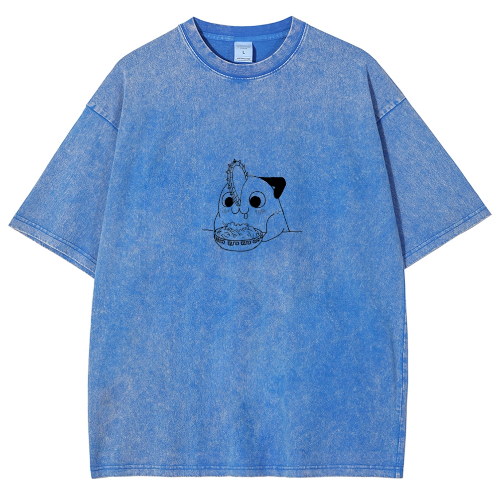 Chainsaw Man Unisex Fit Washed T-Shirt 2604004373