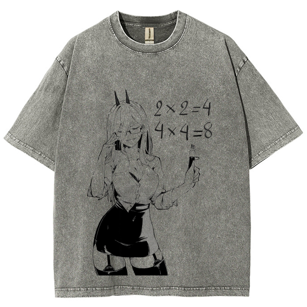 Chainsaw Man Unisex Fit Washed T-Shirt 2604004379