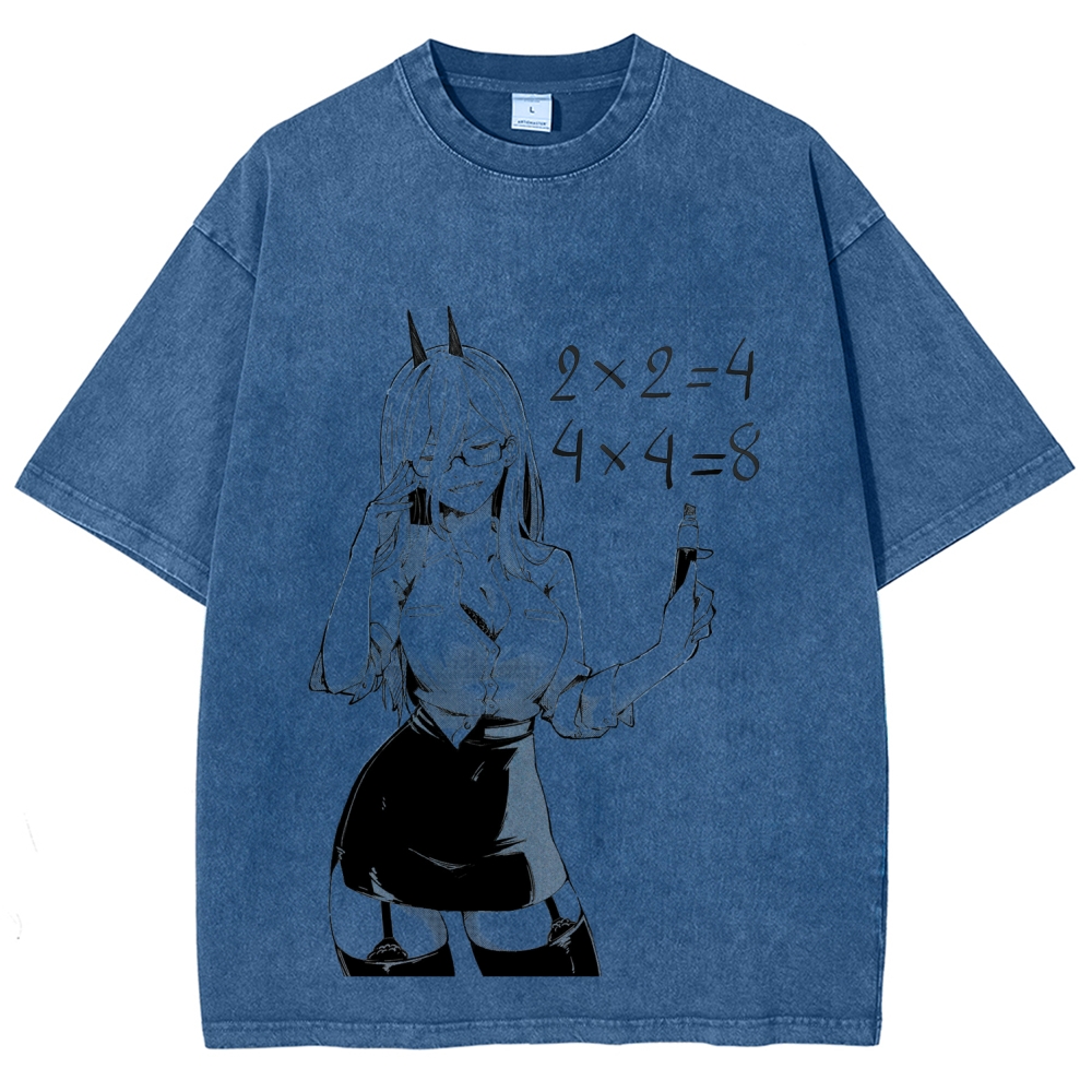 Chainsaw Man Unisex Fit Washed T-Shirt 2604004379
