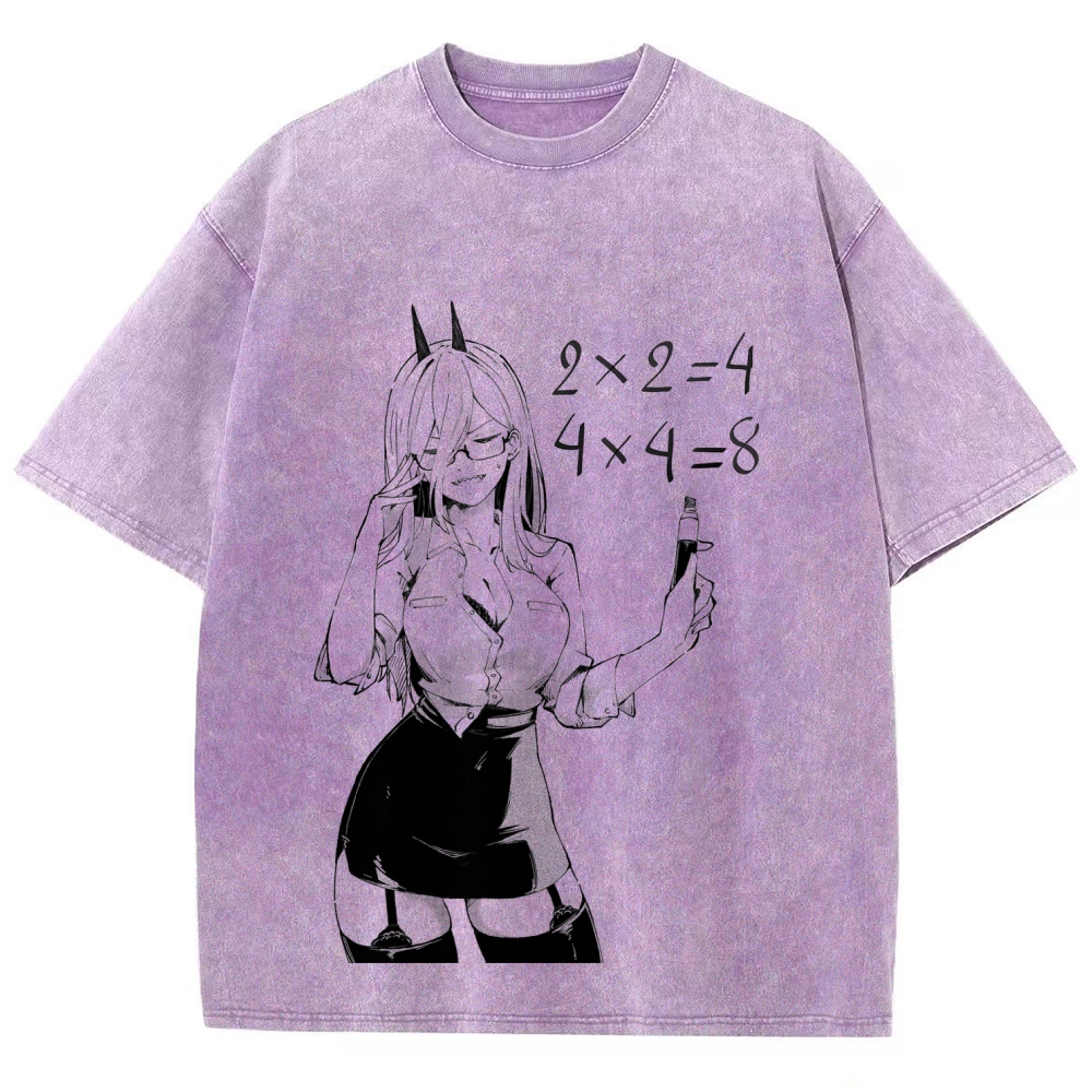 Chainsaw Man Unisex Fit Washed T-Shirt 2604004379