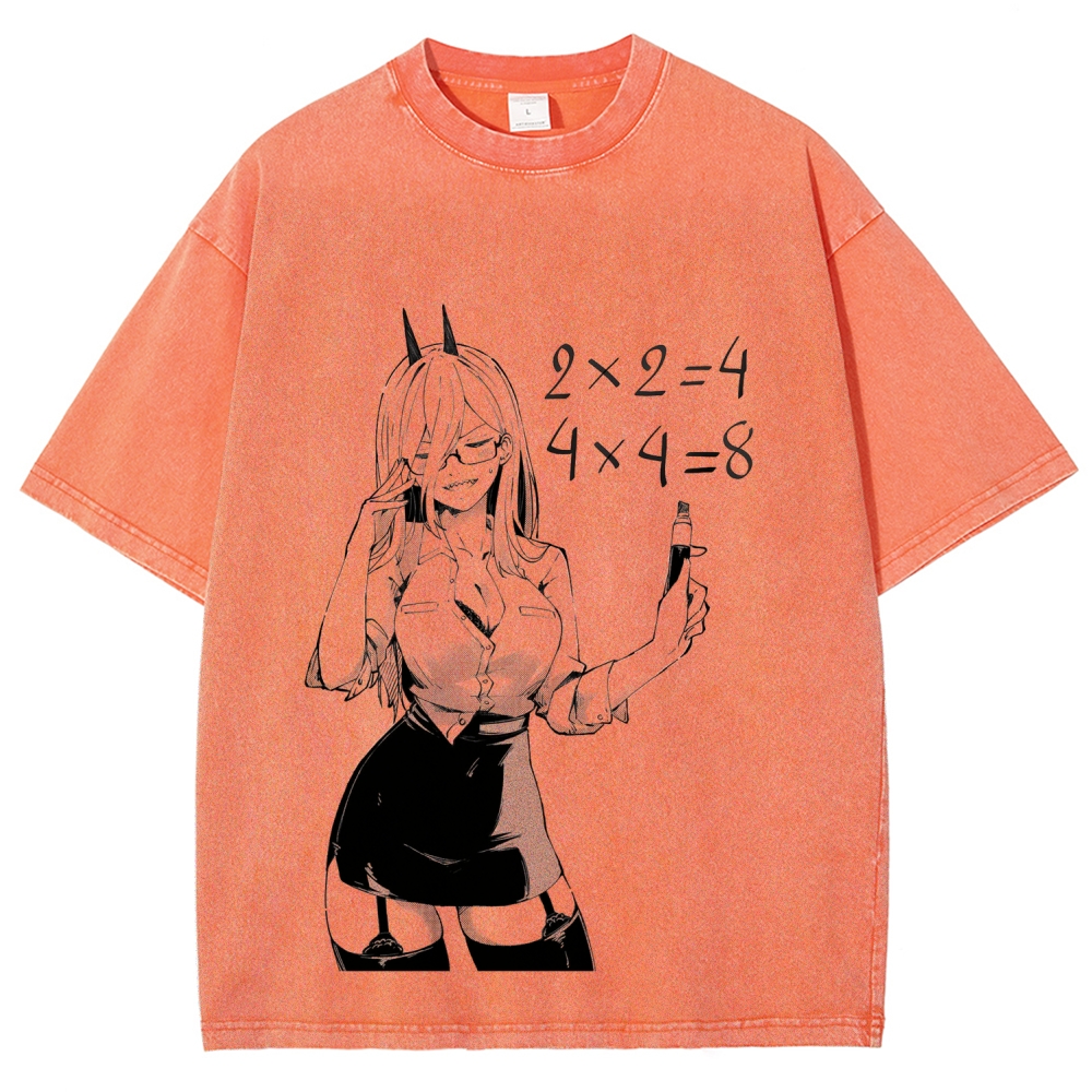 Chainsaw Man Unisex Fit Washed T-Shirt 2604004379