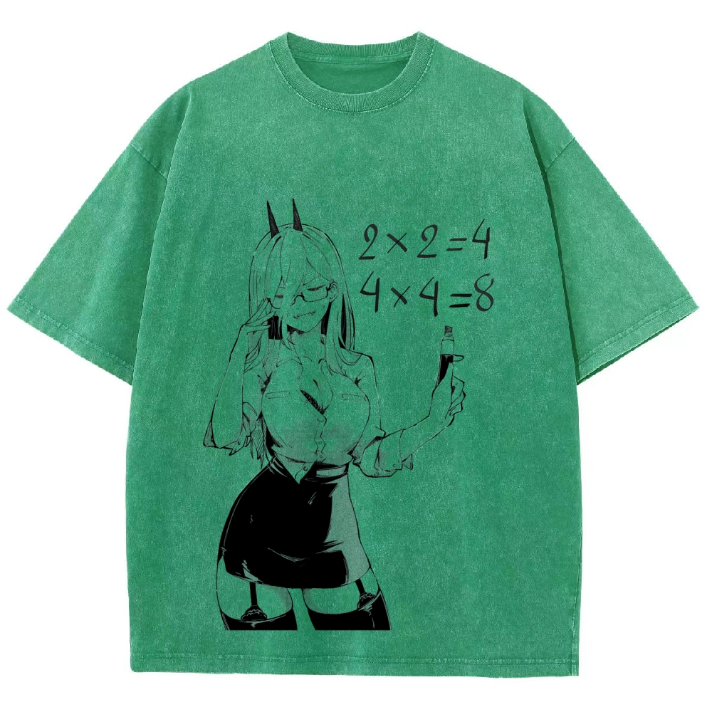 Chainsaw Man Unisex Fit Washed T-Shirt 2604004379