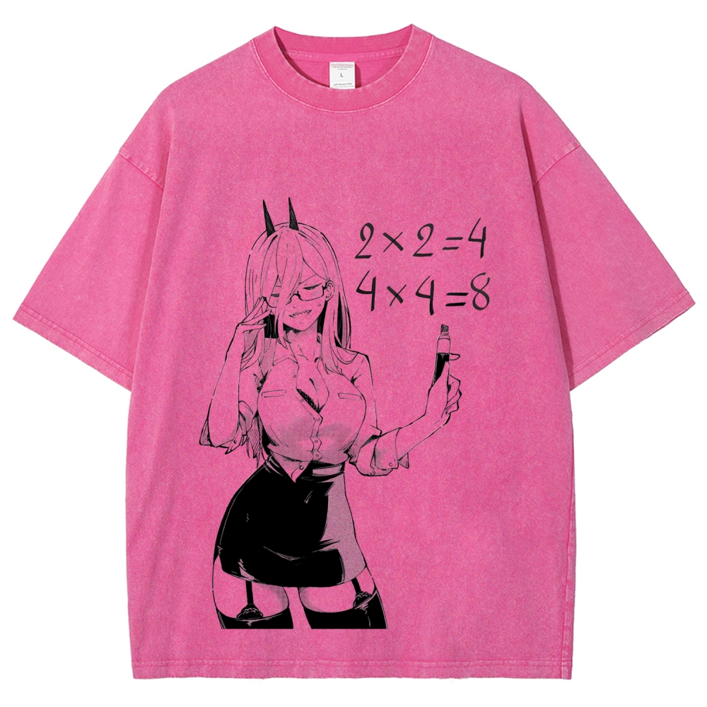 Chainsaw Man Unisex Fit Washed T-Shirt 2604004379