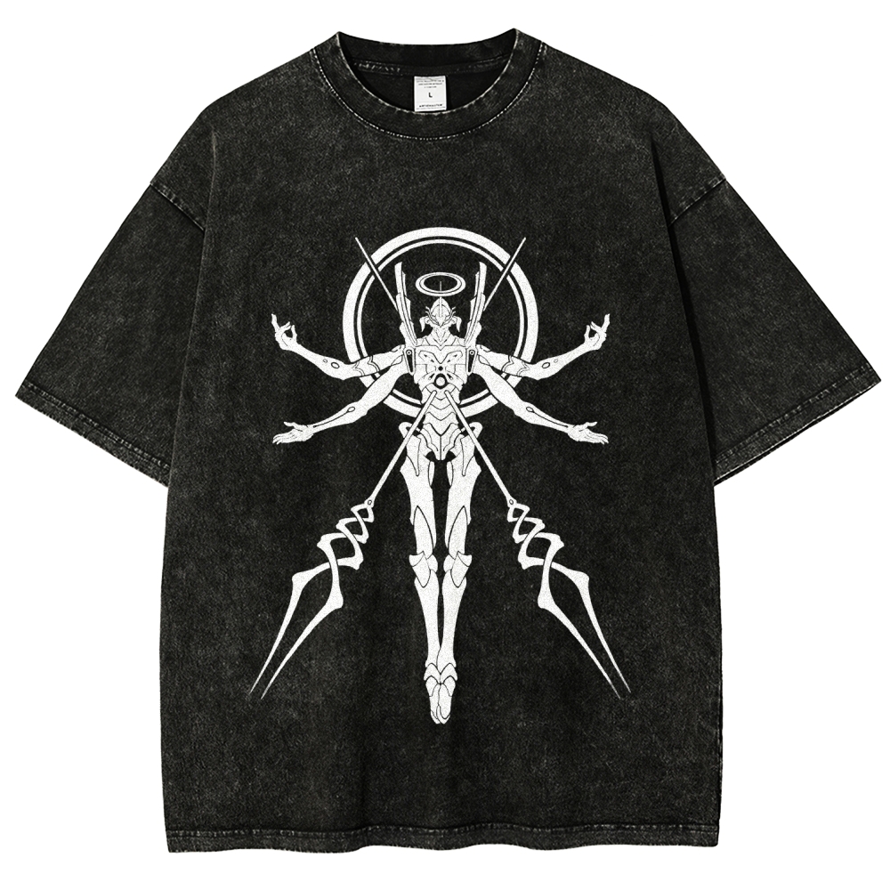 Neon Genesis Evangelion Unisex Fit Washed T-Shirt 2604004564