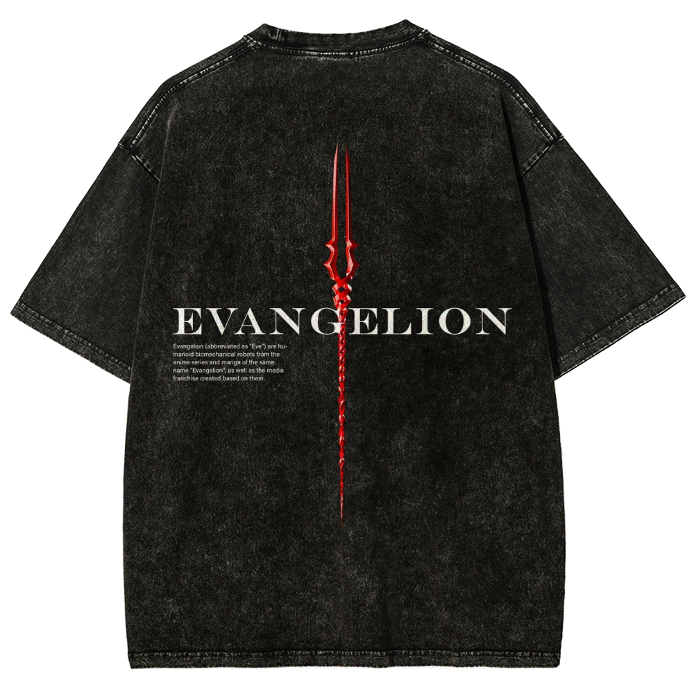Neon Genesis Evangelion Unisex Fit Washed T-Shirt 2604004564