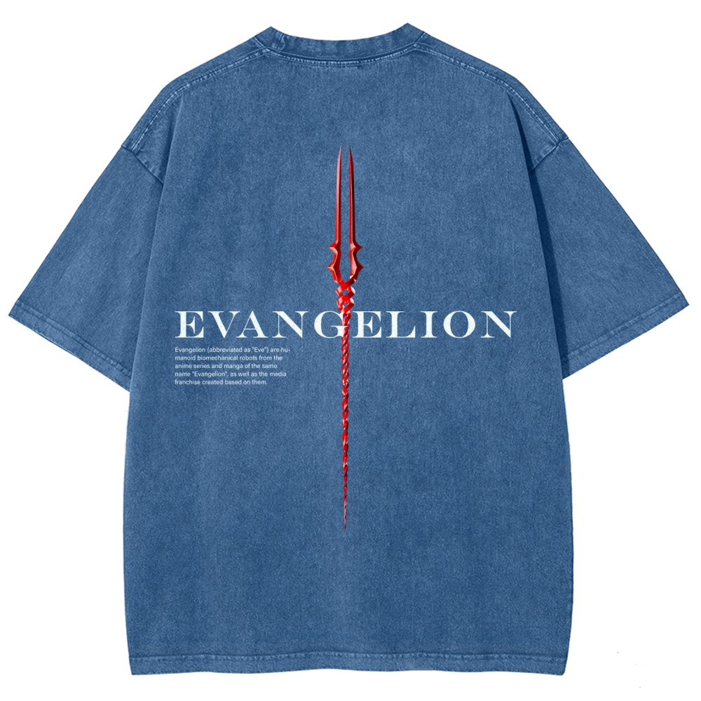 Neon Genesis Evangelion Unisex Fit Washed T-Shirt 2604004564