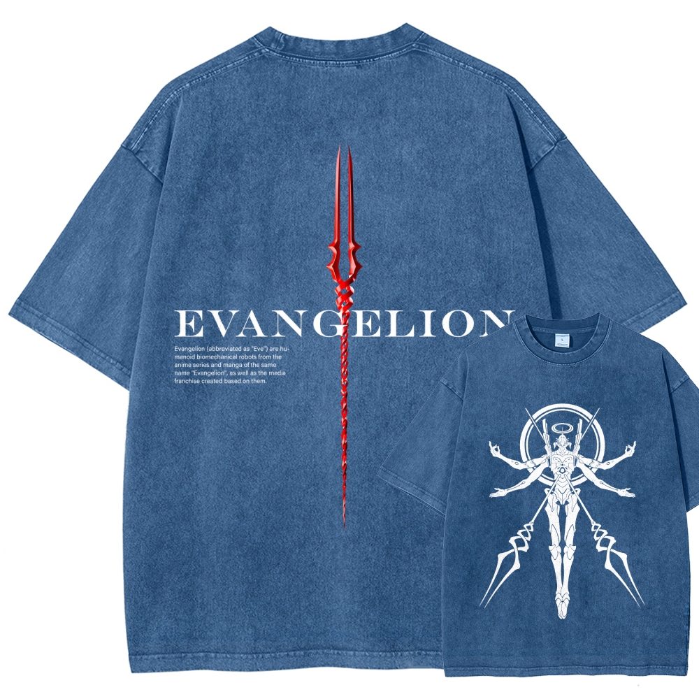 Neon Genesis Evangelion Unisex Fit Washed T-Shirt 2604004564