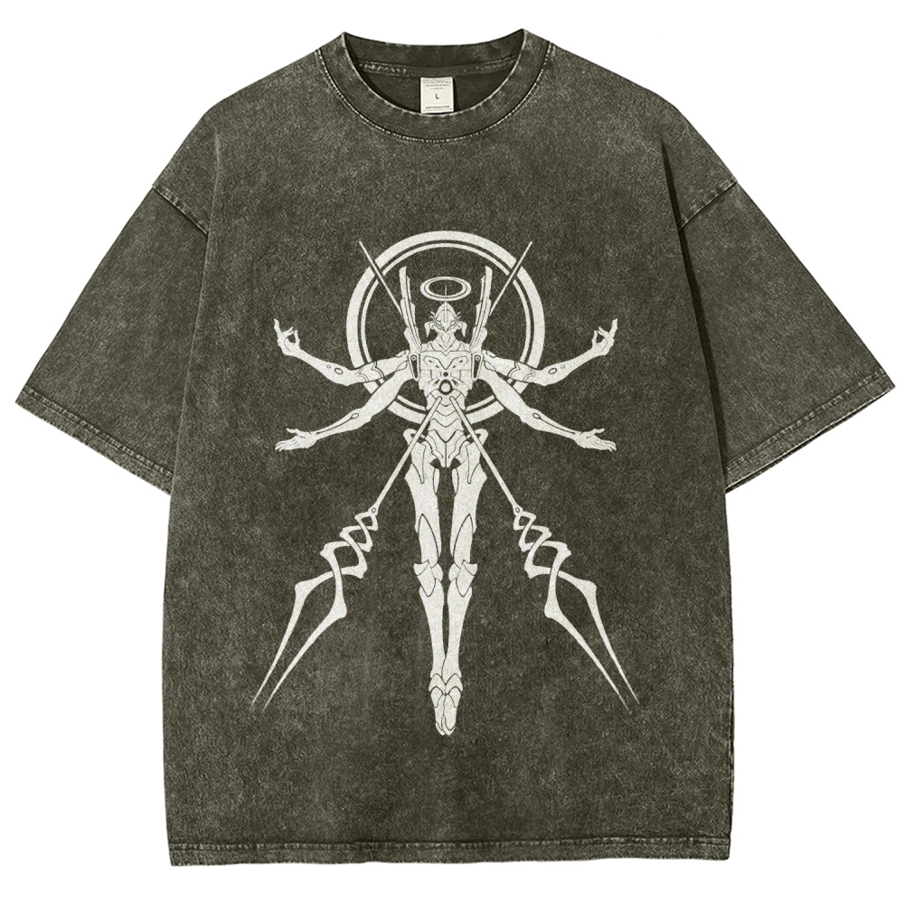 Neon Genesis Evangelion Unisex Fit Washed T-Shirt 2604004564