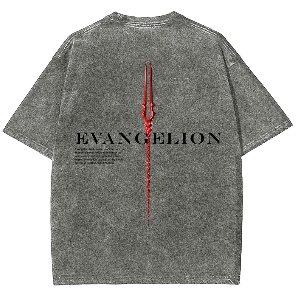 Neon Genesis Evangelion Unisex Fit Washed T-Shirt 2604004564