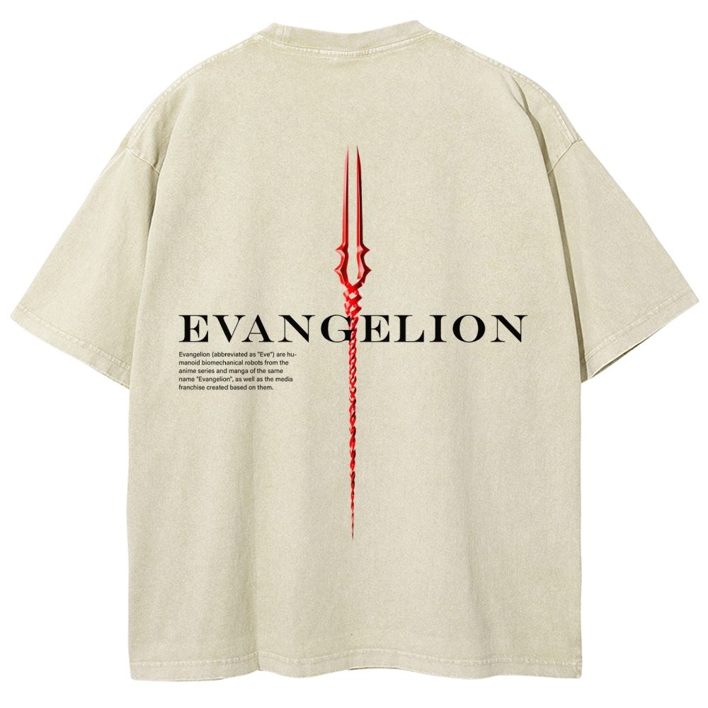 Neon Genesis Evangelion Unisex Fit Washed T-Shirt 2604004564