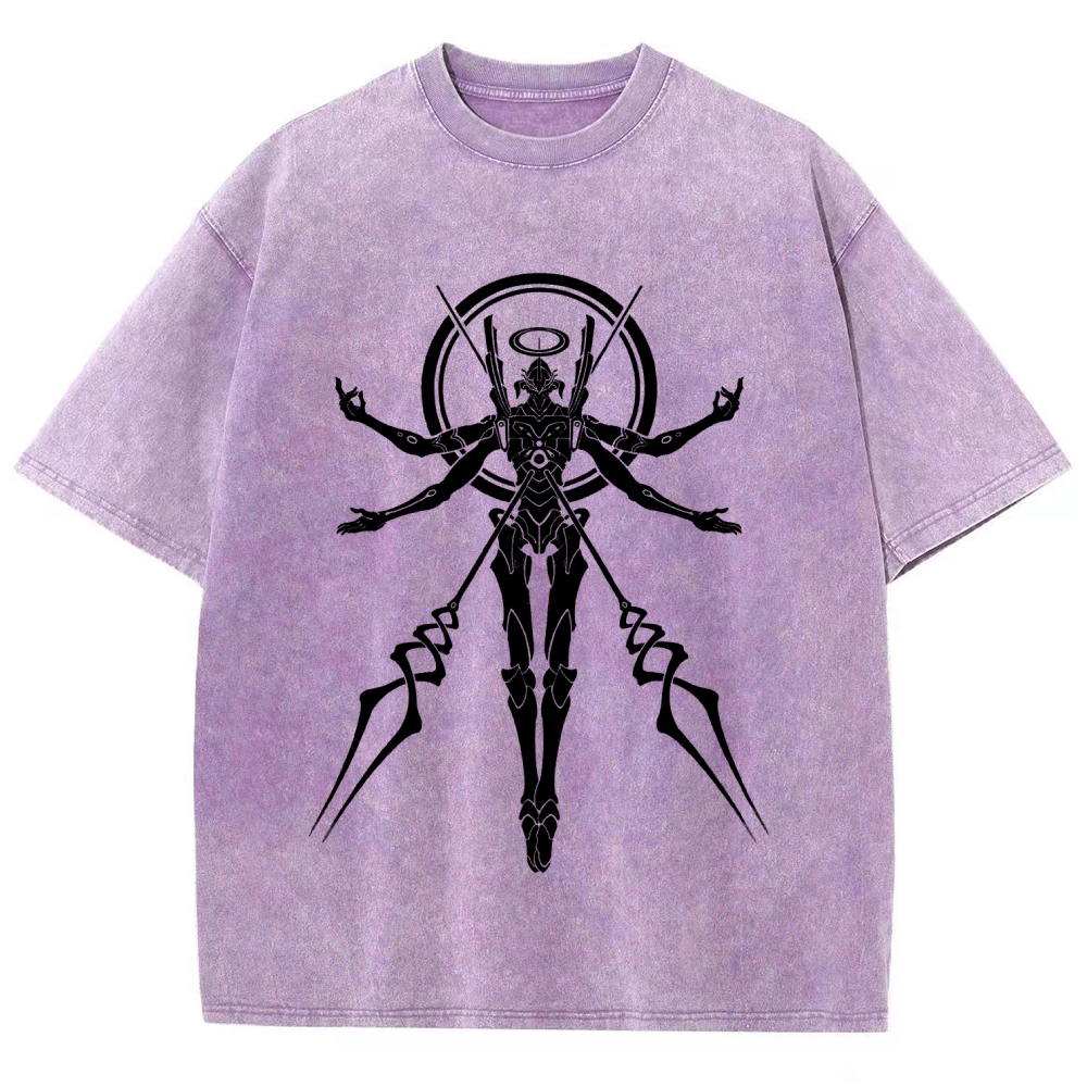 Neon Genesis Evangelion Unisex Fit Washed T-Shirt 2604004564