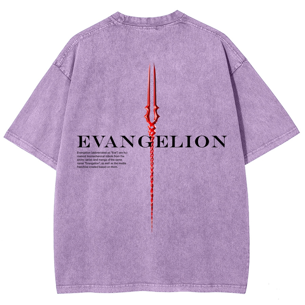 Neon Genesis Evangelion Unisex Fit Washed T-Shirt 2604004564