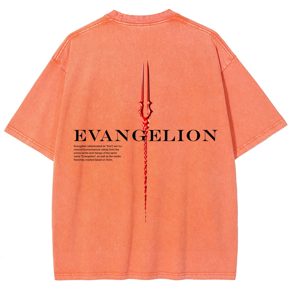 Neon Genesis Evangelion Unisex Fit Washed T-Shirt 2604004564