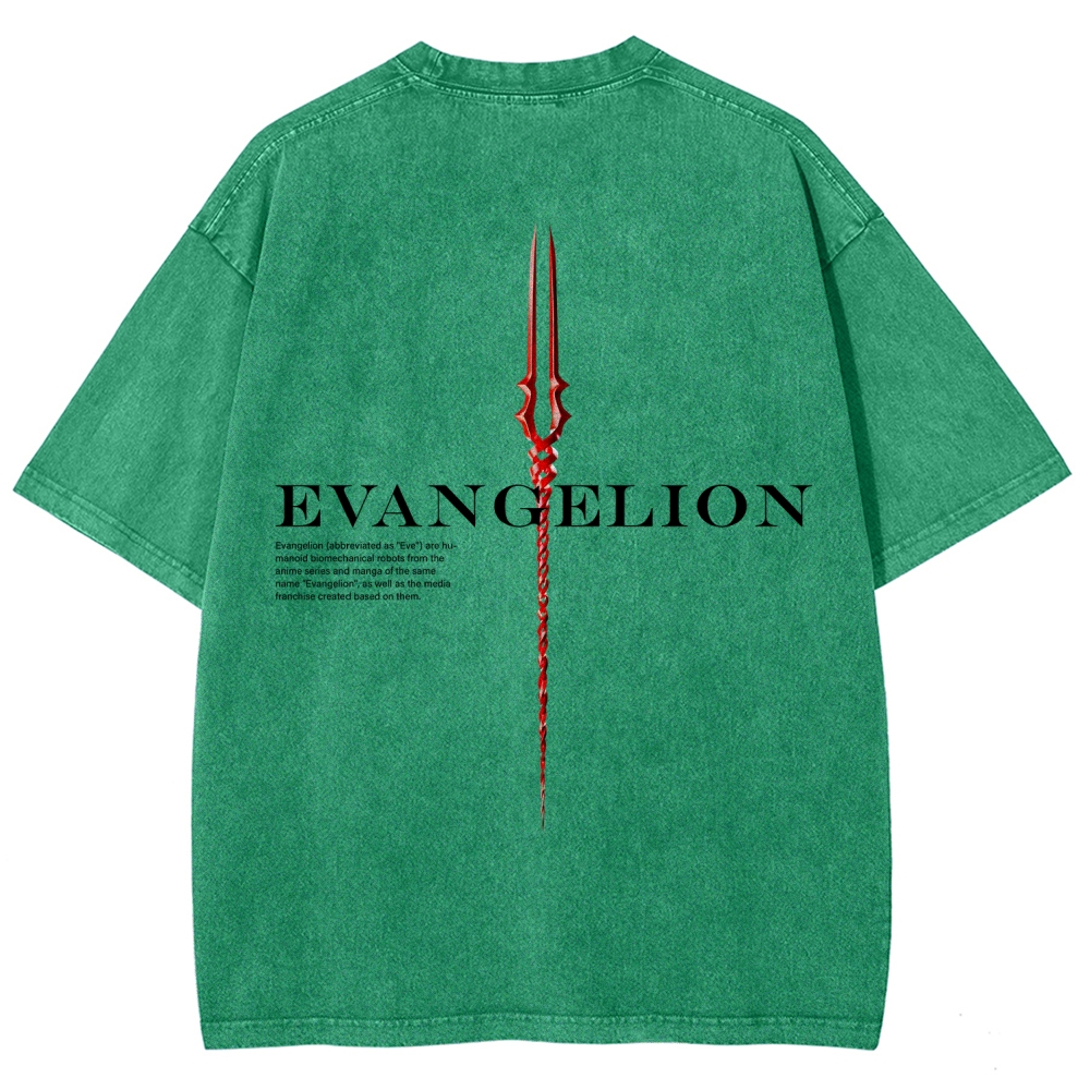 Neon Genesis Evangelion Unisex Fit Washed T-Shirt 2604004564