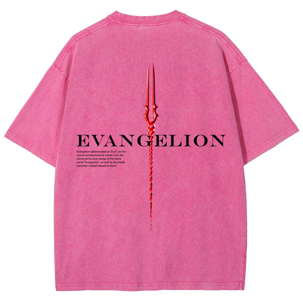 Neon Genesis Evangelion Unisex Fit Washed T-Shirt 2604004564