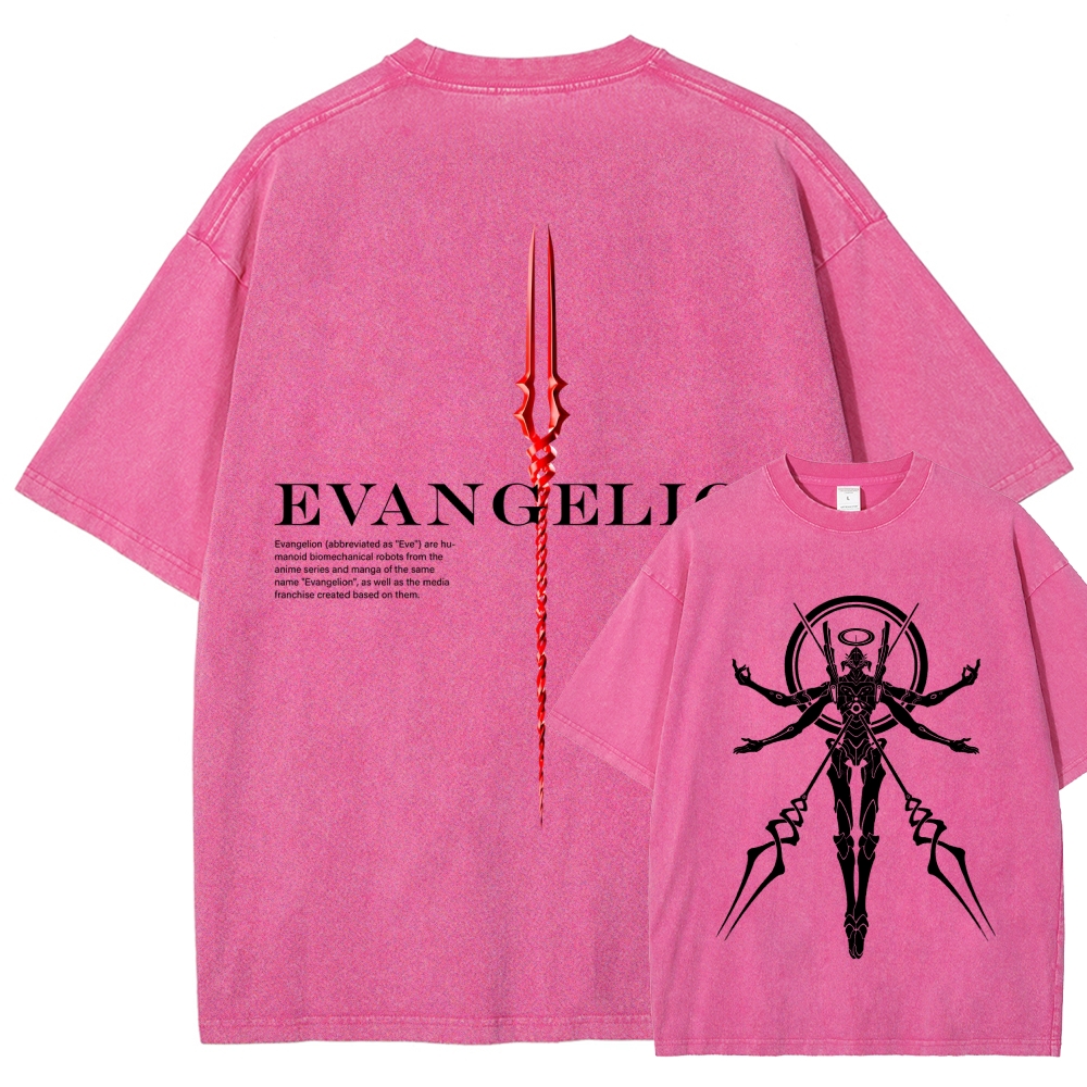 Neon Genesis Evangelion Unisex Fit Washed T-Shirt 2604004564