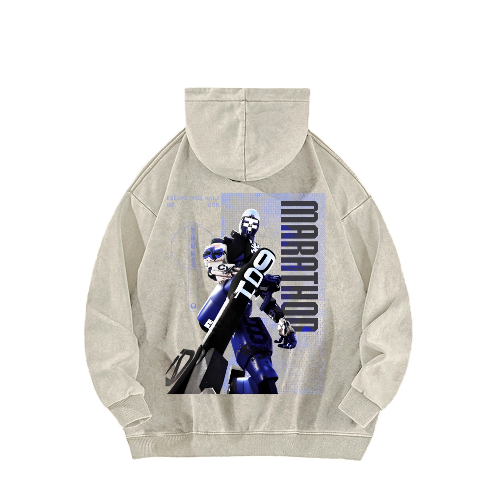Marathon Unisex Washed Hoodie 2604005438