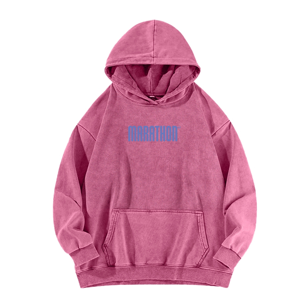 Marathon Unisex Washed Hoodie 2604005438