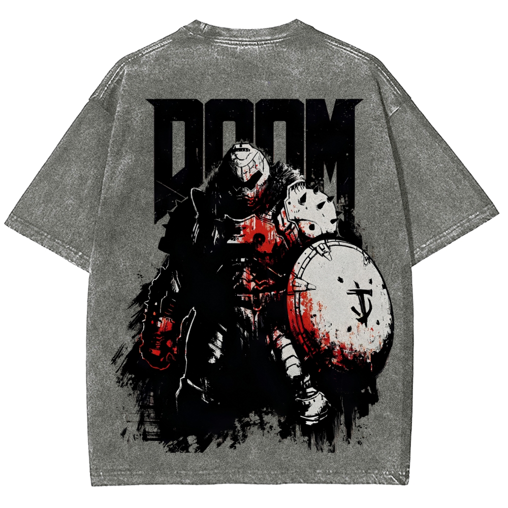 DOOM Unisex Fit Washed T-Shirt 2604007404
