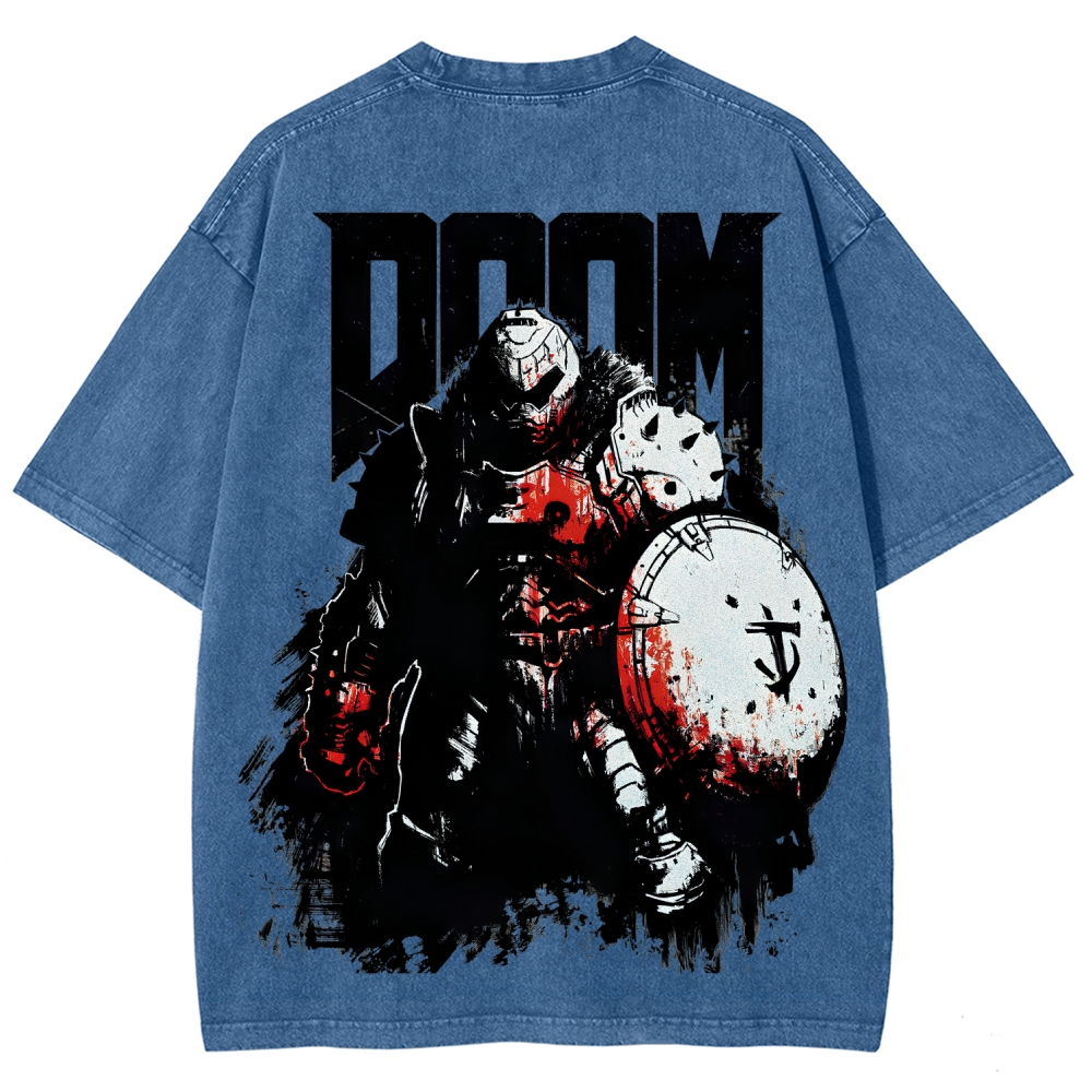 DOOM Unisex Fit Washed T-Shirt 2604007404