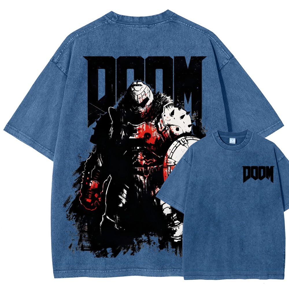 DOOM Unisex Fit Washed T-Shirt 2604007404