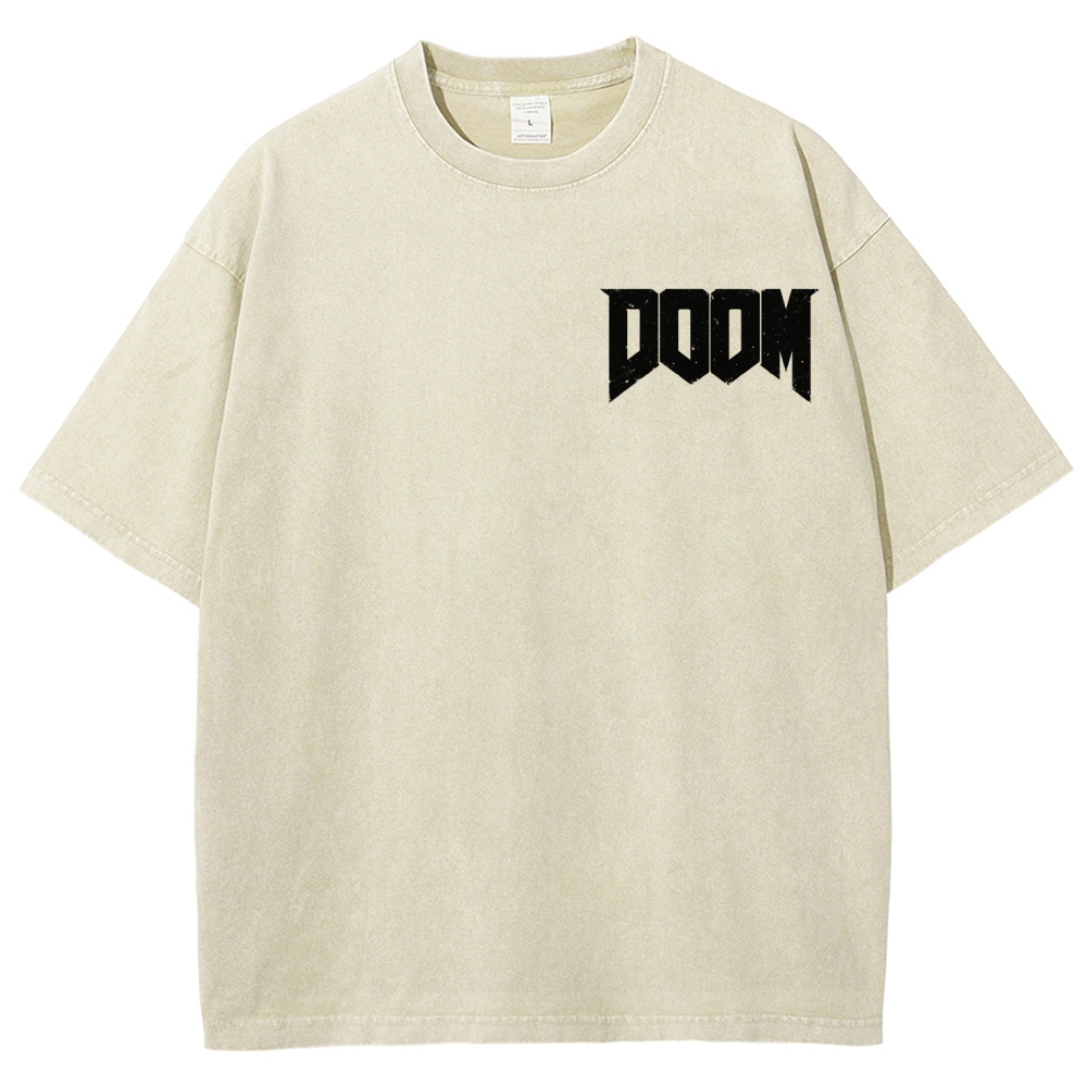 DOOM Unisex Fit Washed T-Shirt 2604007404