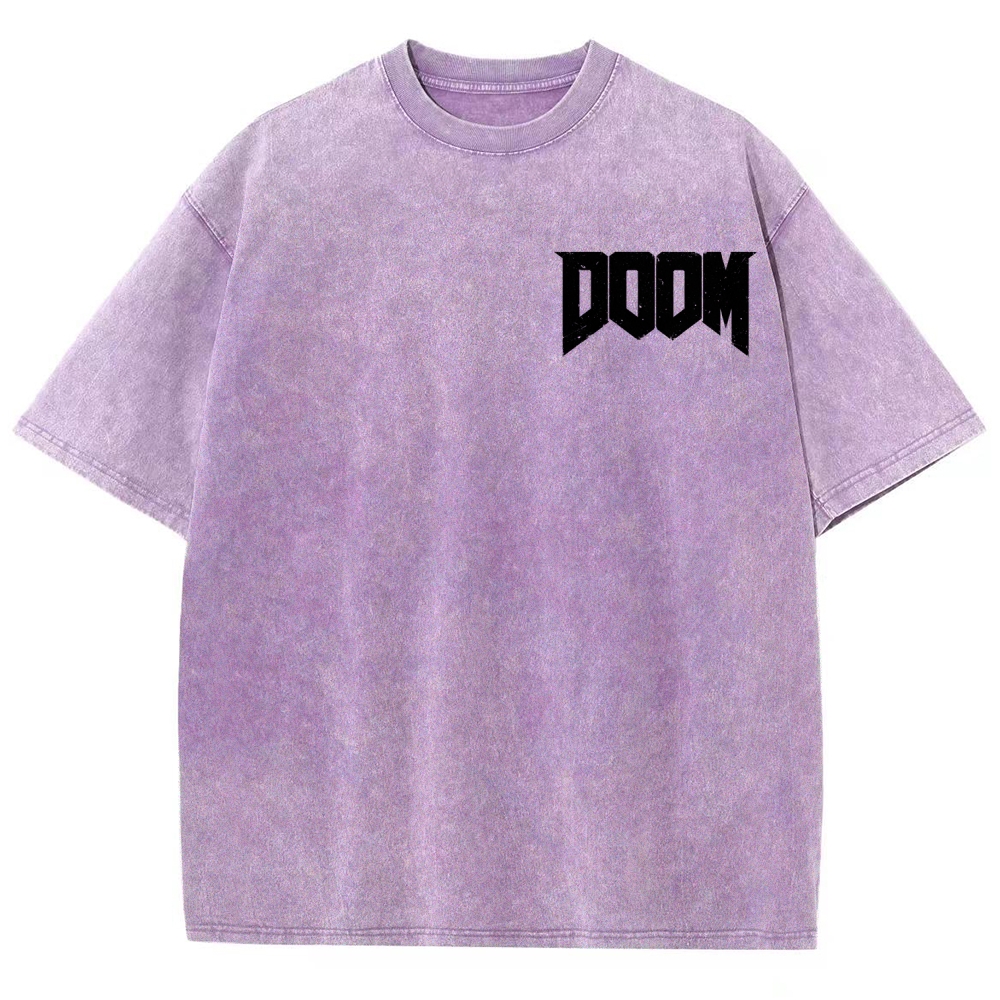 DOOM Unisex Fit Washed T-Shirt 2604007404