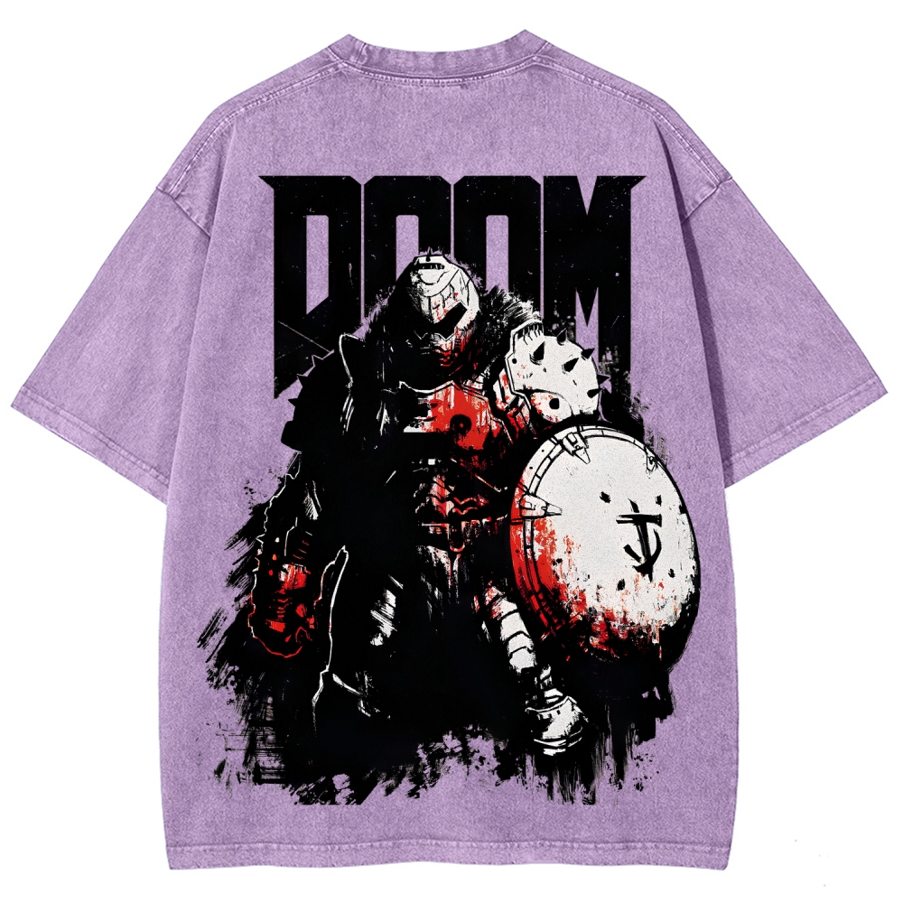 DOOM Unisex Fit Washed T-Shirt 2604007404