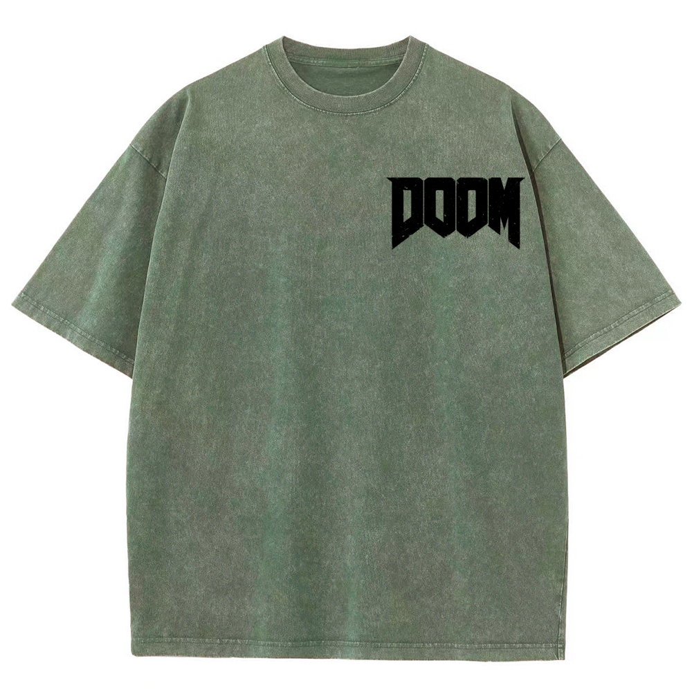 DOOM Unisex Fit Washed T-Shirt 2604007404