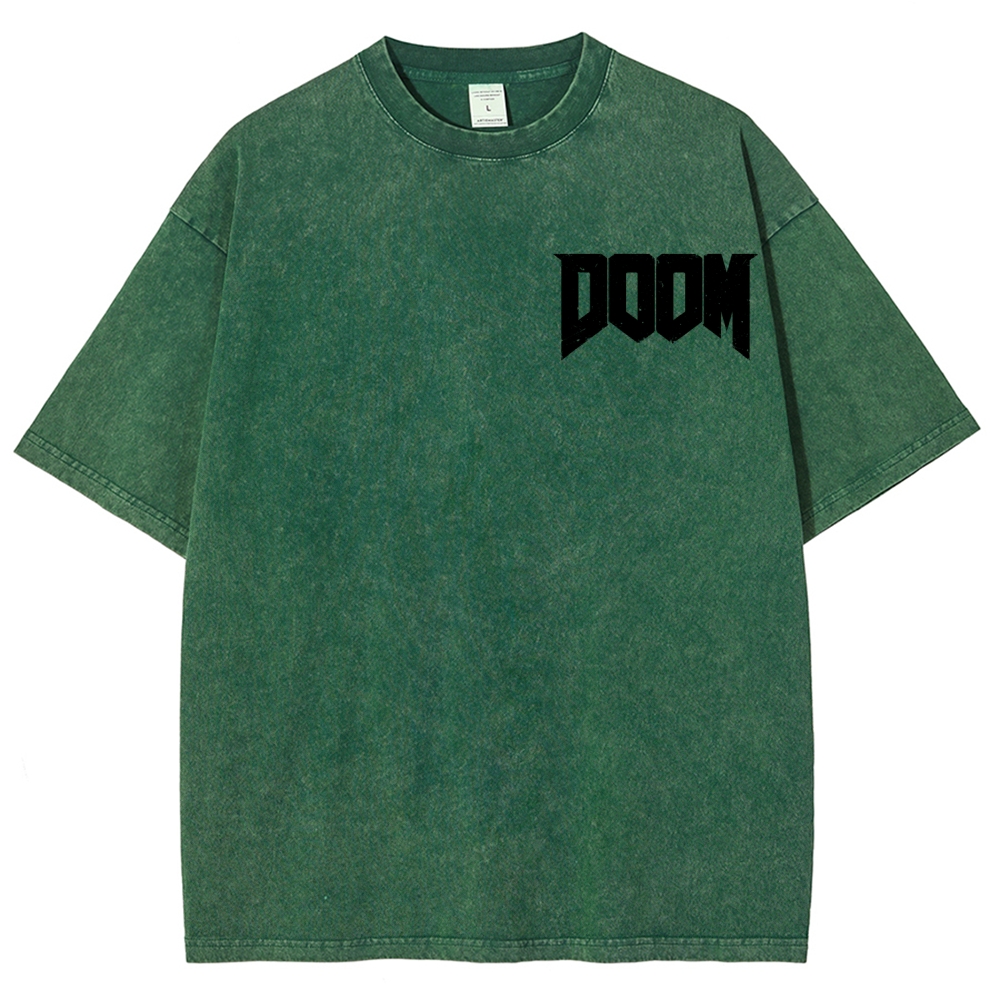 DOOM Unisex Fit Washed T-Shirt 2604007404