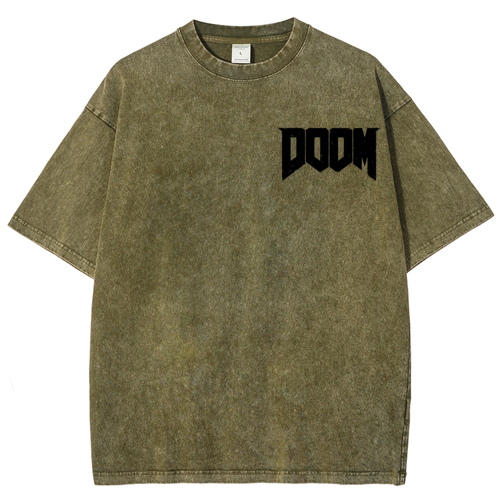 DOOM Unisex Fit Washed T-Shirt 2604007404